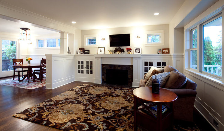 Traditional Family Room by S2 Builders