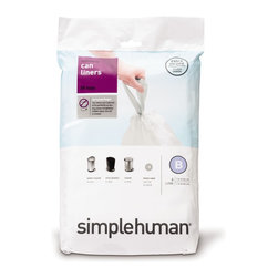 simplehuman - Code B Custom Fit Can Liners, 6 Liters, 30 Pack - These ...