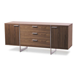 Modloft - Modloft Greenwich Sideboard in Walnut - Modloft - Buffet ...