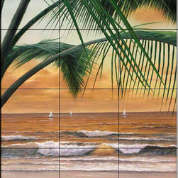 The Tile Mural Store (USA) - Tile Mural - Dr - Paradiso Sunset ...