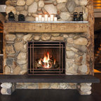 Bennington Wood Fireplace Mantel - Traditional - Indoor Fireplaces ...