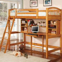 Coaster - 460053 Twin Workstation Bunk - The simply styled piece ...