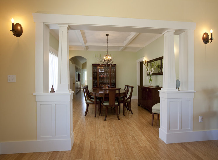 Craftsman Dining Room by Ventana Construction LLC