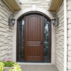 Rustic Collection - Therma-tru Rustic 2 panel door with custom arch ...