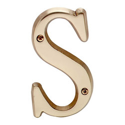 Renovators Supply - House Numbers Bright Solid Brass 4