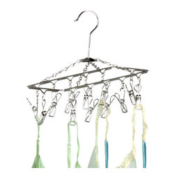 Honey Can Do - Hanging Drying Rack- Chrome - Folds flat. Convenient ...