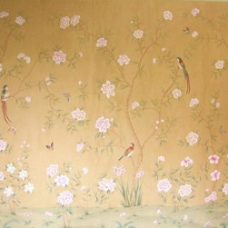 handpainted silk wallpaper - jameite accessories company, is based on ...