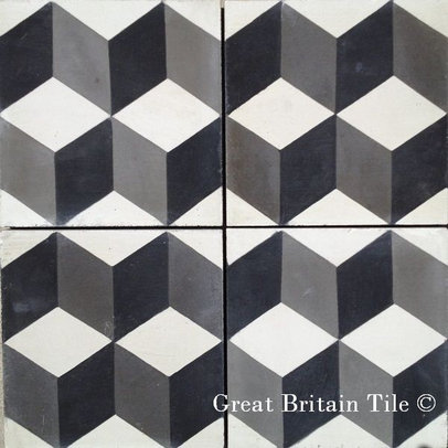 White and Black Tile Patterns for Bathroom Flooring