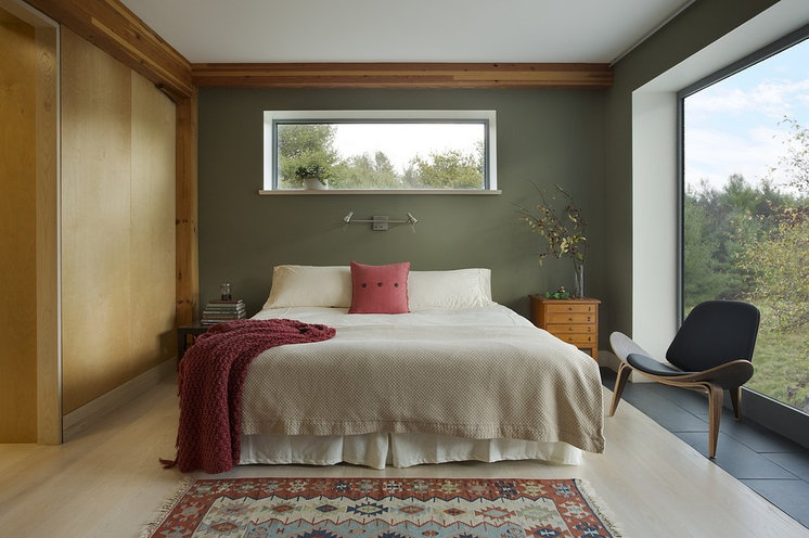 Farmhouse Bedroom by ZeroEnergy Design