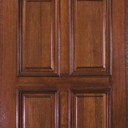 Pre-hung Home Single Door 80 Wood Mahogany 6 Panel Solid - SKU# LD6310 ...