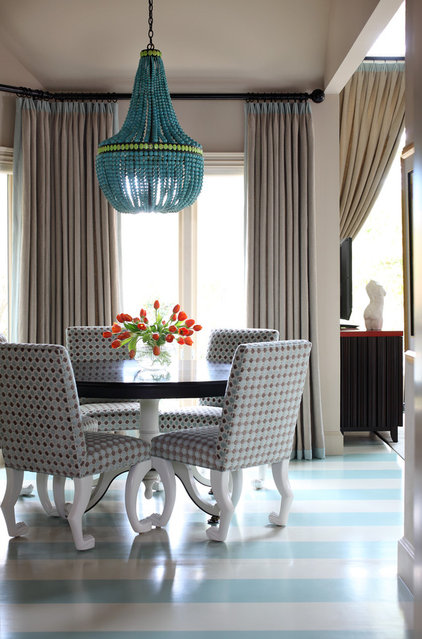 Contemporary Dining Room by Tobi Fairley Interior Design