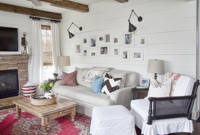 farmhouse living room by Julie Holloway