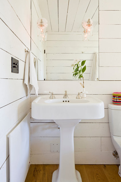 Farmhouse Bathroom by Jessica Helgerson Interior Design