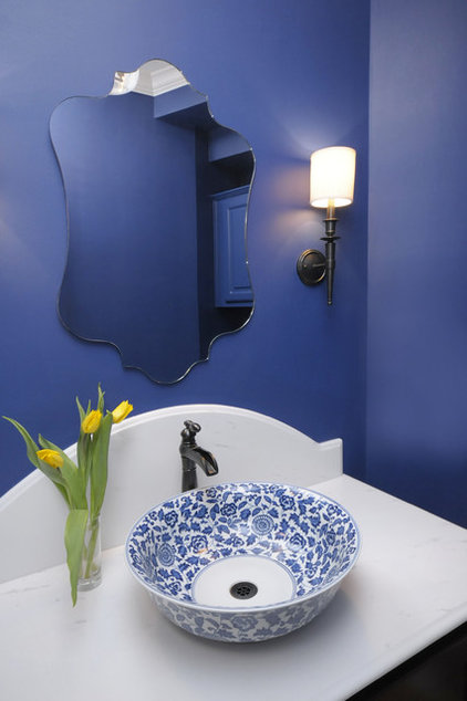 traditional powder room by Carla Aston | Interior Designer