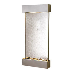 Adagio - Whispering Creek Wall Fountain With Silver Metallic Trim and ...