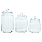 Stackable Glass Storage Jars - Modern - Kitchen Canisters And Jars - by ...