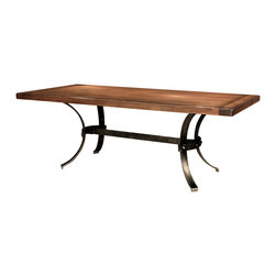 TerraSur - Hugo Rectangle Dining Table - This urban industrial beauty ...