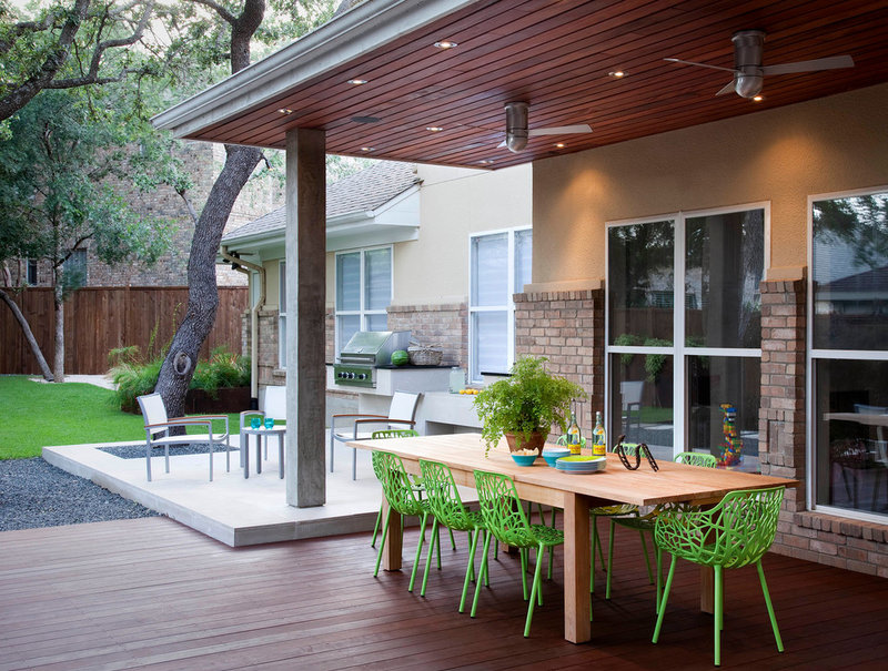 contemporary deck by austin outdoor design