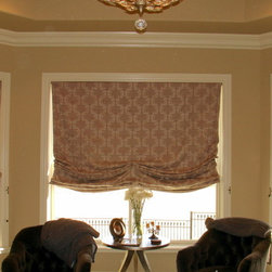 SOFT SHADES - Soft shades or relaxed roman shades gather as raised into ...