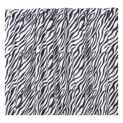 Sin in Linen - Zebra Curtain Panel - 48 x 84 Inches - Go wild in the ...