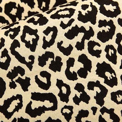 Leopard Skin Upholstery Fabric in Ebony - Leopard Skin Upholstery ...