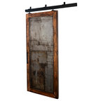 Reclaimed Wood Horizontal Slat Barn Door - Rustic - Interior Doors - by ...