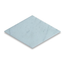 Stone Center Corp - Carrara Marble Rhomboid Diamond Tile 4x8 Honed ...