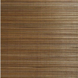 Chen Brown Grasscloth Wallpaper - Exotic and organic, this grasscloth ...