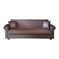Istikbal - Floris 3 Seat Sleeper in Escudo Brown - This sofa bed has ...