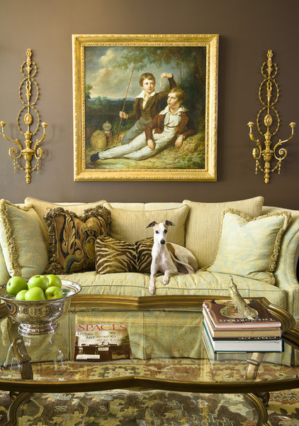 traditional living room by McCroskey Interiors