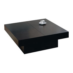 Beverly Hills Furniture Inc. - Nile Square Storage Coffee Table in ...