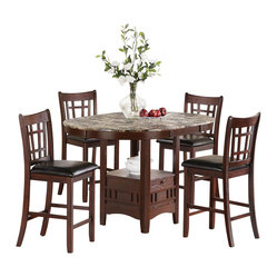 Coaster Furniture - Jovan Counter Height Dining Set by Coaster Fine ...