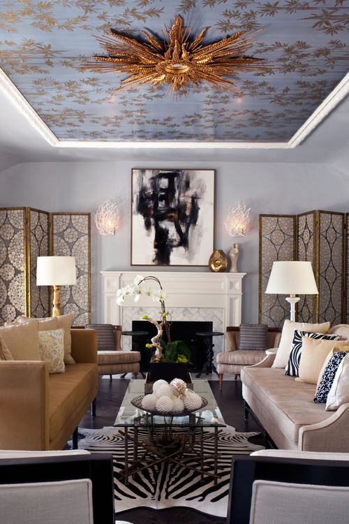 Hollywood Residence eclectic living room