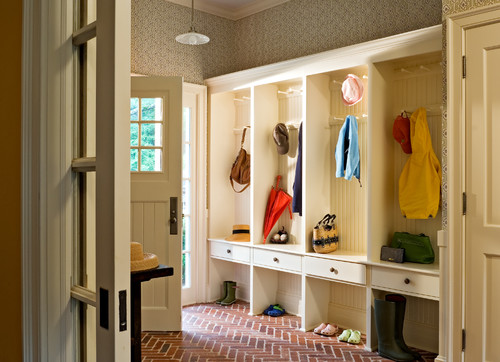 Mudroom with cubbies