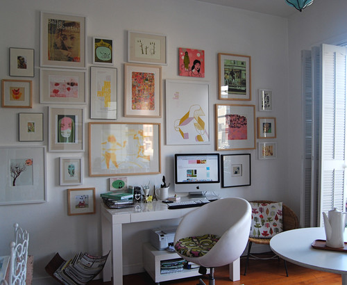 eclectic home office by SFGIRLBYBAY