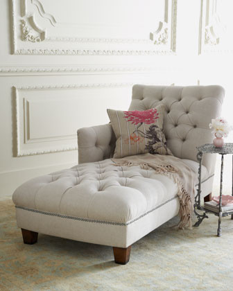 Maddox Tufted Chaise traditional day beds and chaises