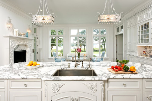 Elegant White Kitchen Cabinets, French White Kitchen Cabinets