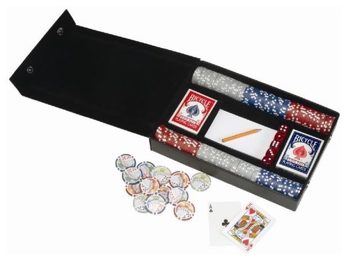 Leather Professional Poker Sets modern accessories and decor
