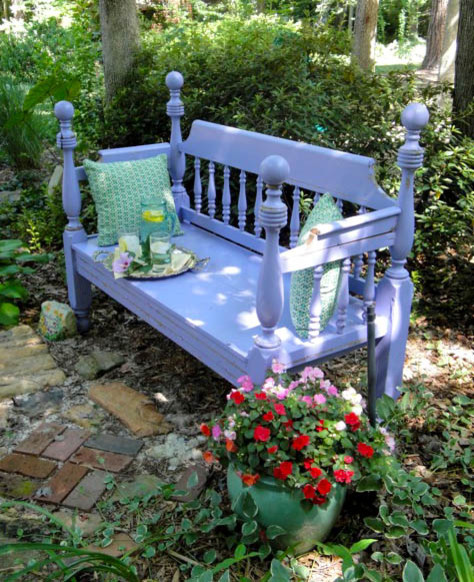 Garden Bench eclectic landscape