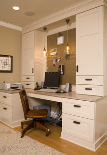 creating a home office includes ambient and task lighting