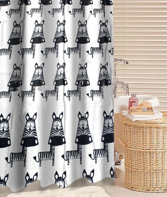 zebra print curtains