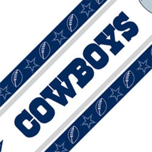 NFL Dallas Cowboys Football Blue Self Stick Wall Border - Contemporary ...