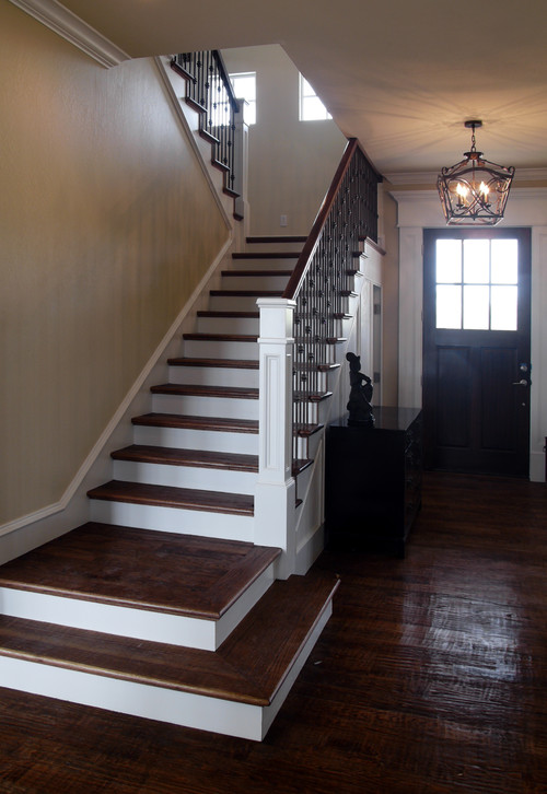 The new Craftsman style staircase