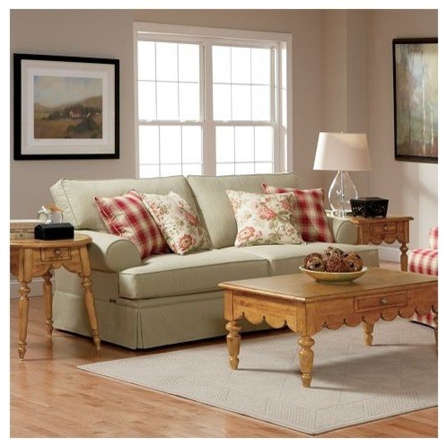 Broyhill - Emily Cottage Sofa in Celedon - 6262-3Q - Traditional ...