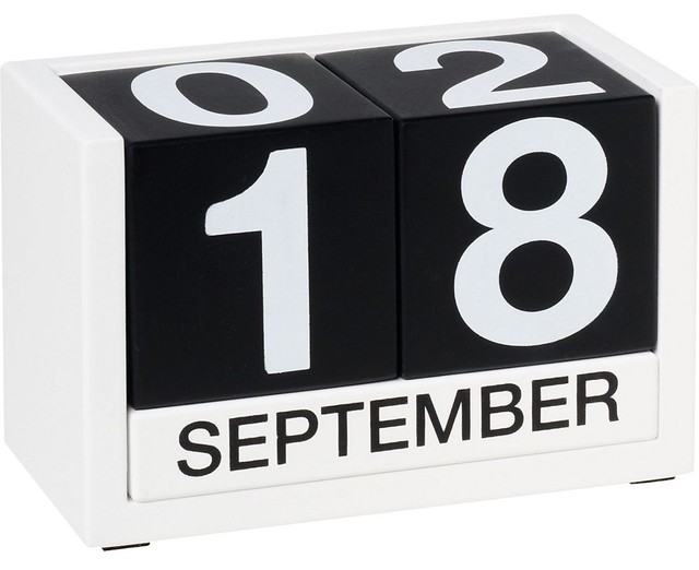Perpetual Block Calendar - Modern - Desk Accessories - by Paper Source