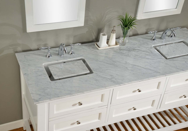 Double Square Sinks For 70 Cabinet, 70 Inch Bathroom Double Vanity