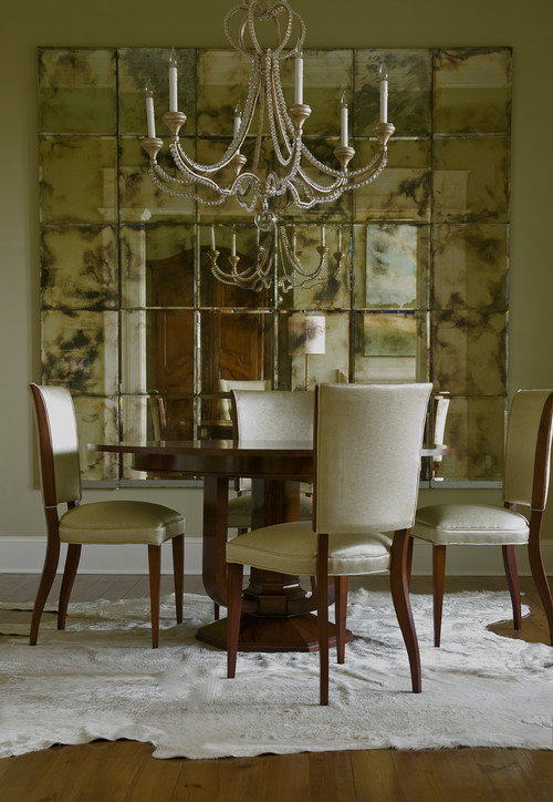 Decorate Dining Rooms With Large Mirrors, Big Mirror In Dining Area