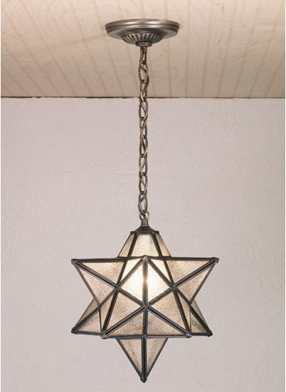 12 Inch Width Moravian Star Pendant Ceiling Fixture - Traditional ...