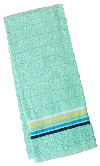 Fiesta Ombre Kitchen Towel, Turquoise - Traditional - Dish Towels - by ...