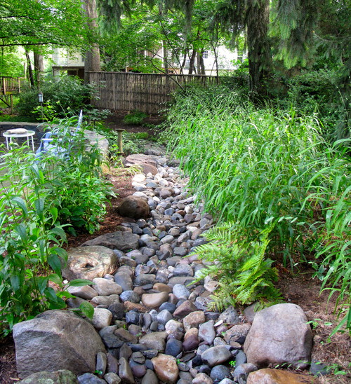 Rock Drainage Swale